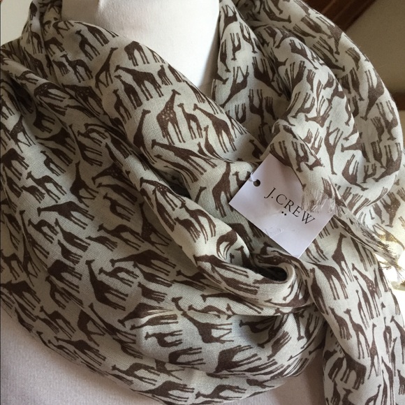 J. Crew Accessories - Jcrew giraffe scarf NWT