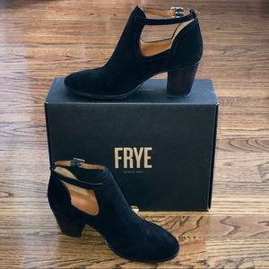 Frye Meghan Shootie black suede leather sz 10M NWT
