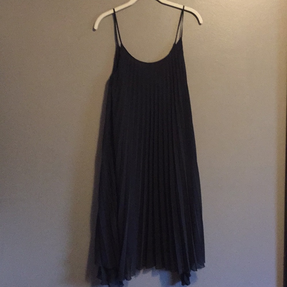 Black Pleated Dress