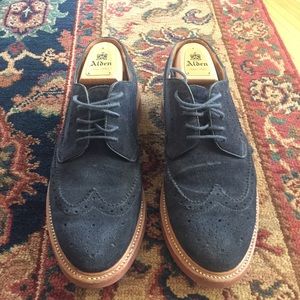 J.Crew Kenton Suede Blue Wingtips 9.5