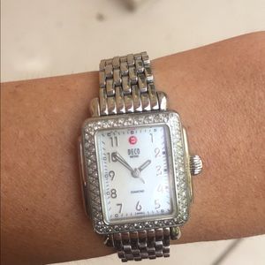 Michelle Mini Deco Watch, women’s, stainless steel