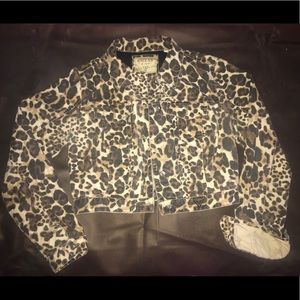 Leopard denim Guess jacket