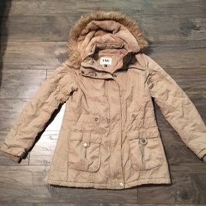 YMI utility / Anorak jacket w/faux fur hood Small