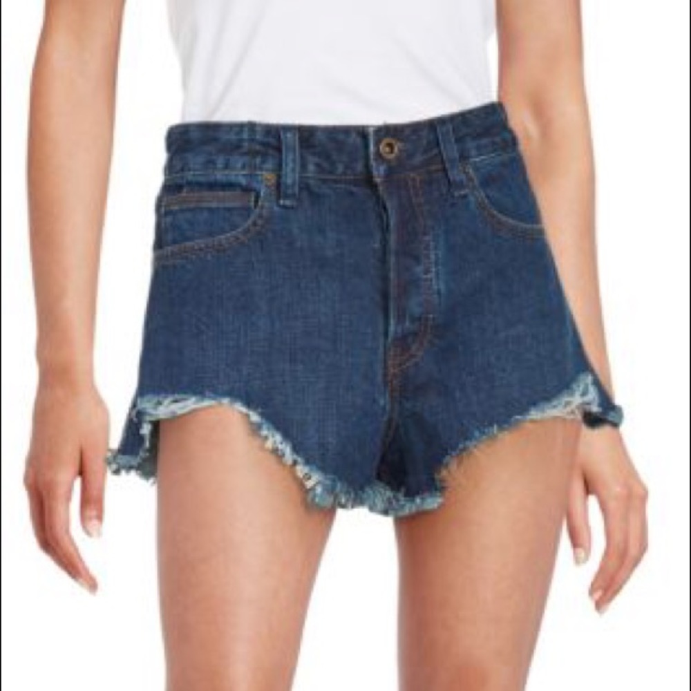 Free people high waist denim cutoffs size 26