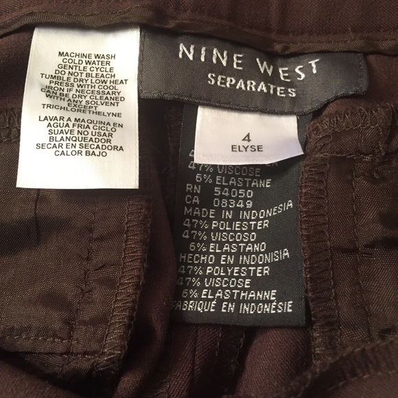 Nine West Pants/Trousers Brown Size 4 - Picture 6 of 8