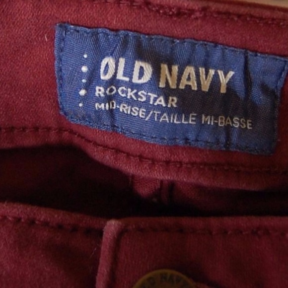 Burgundy Jeans Size 6 - Picture 3 of 3