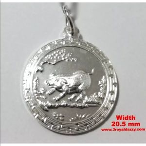 Chinese Zodiac Horoscope 999 fine silver Pendant