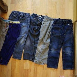 Lot of 6 Boden, Volcom, size  7 boy's  pants