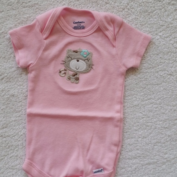 Gerber Bodysuit Set Baby Girl 0-3 Months - Picture 2 of 4