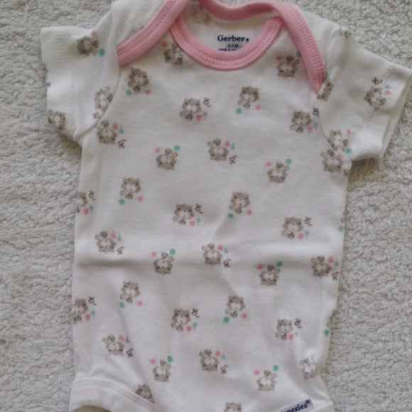 Gerber Bodysuit Set Baby Girl 0-3 Months - Picture 3 of 4