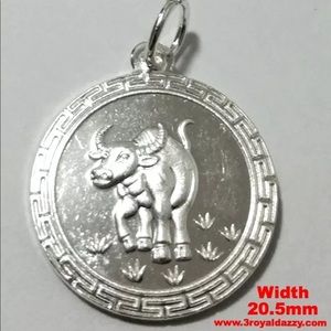 Chinese Zodiac Horoscope 999  Silver Pendant