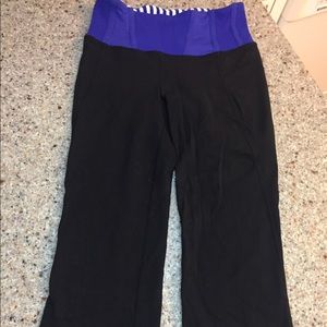 LuLuLemon crops with back slits