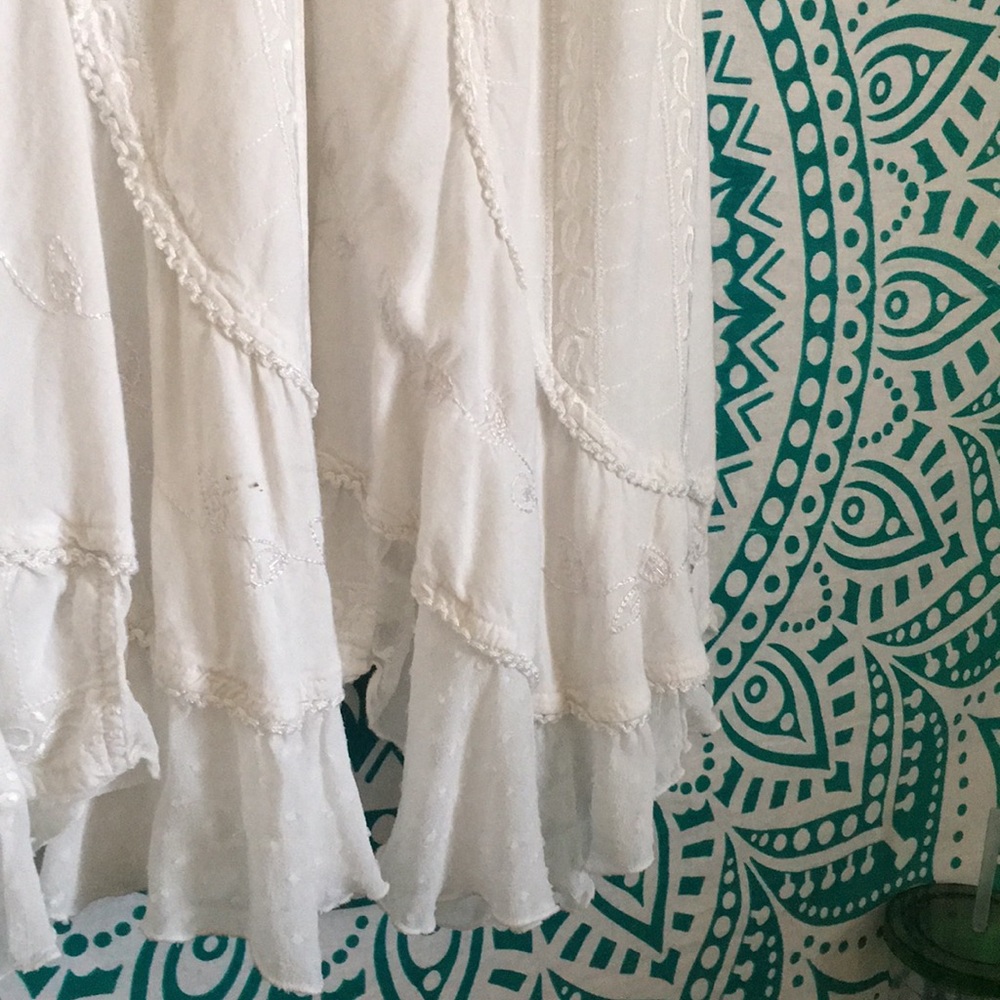 White, Flowy, hippie dress