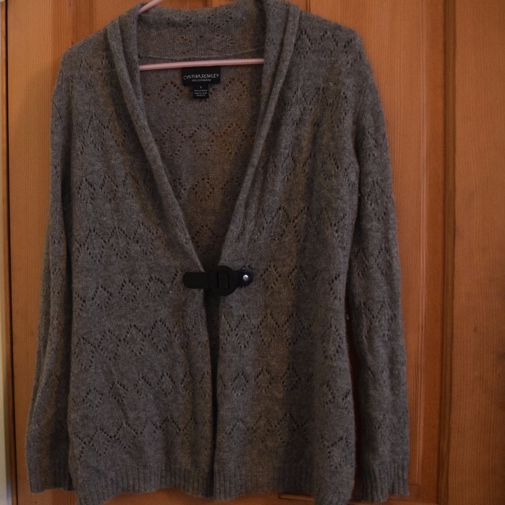 gray cashmere sweater