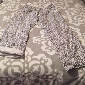 Double layered fleece leopard pajamas