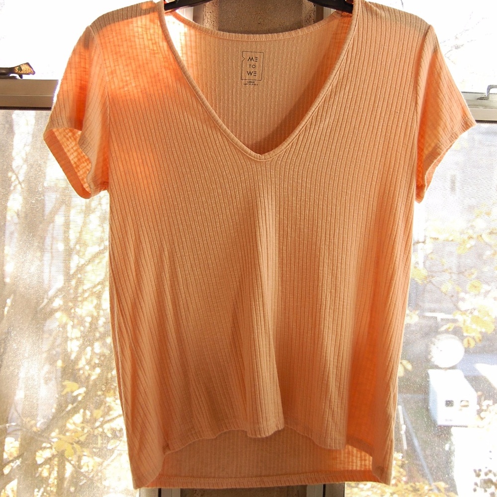 Me to We Large Peach Tee