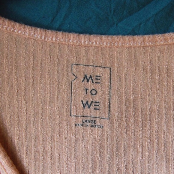 Me to We Large Peach Tee - Picture 2 of 2