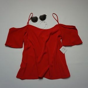 Open shoulder blouse