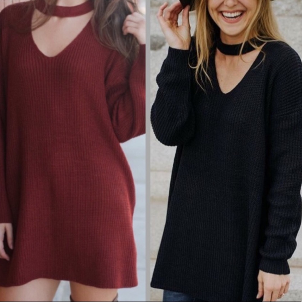 LAST ONE🔥Oversized loose knit choker sweater - Picture 3 of 7