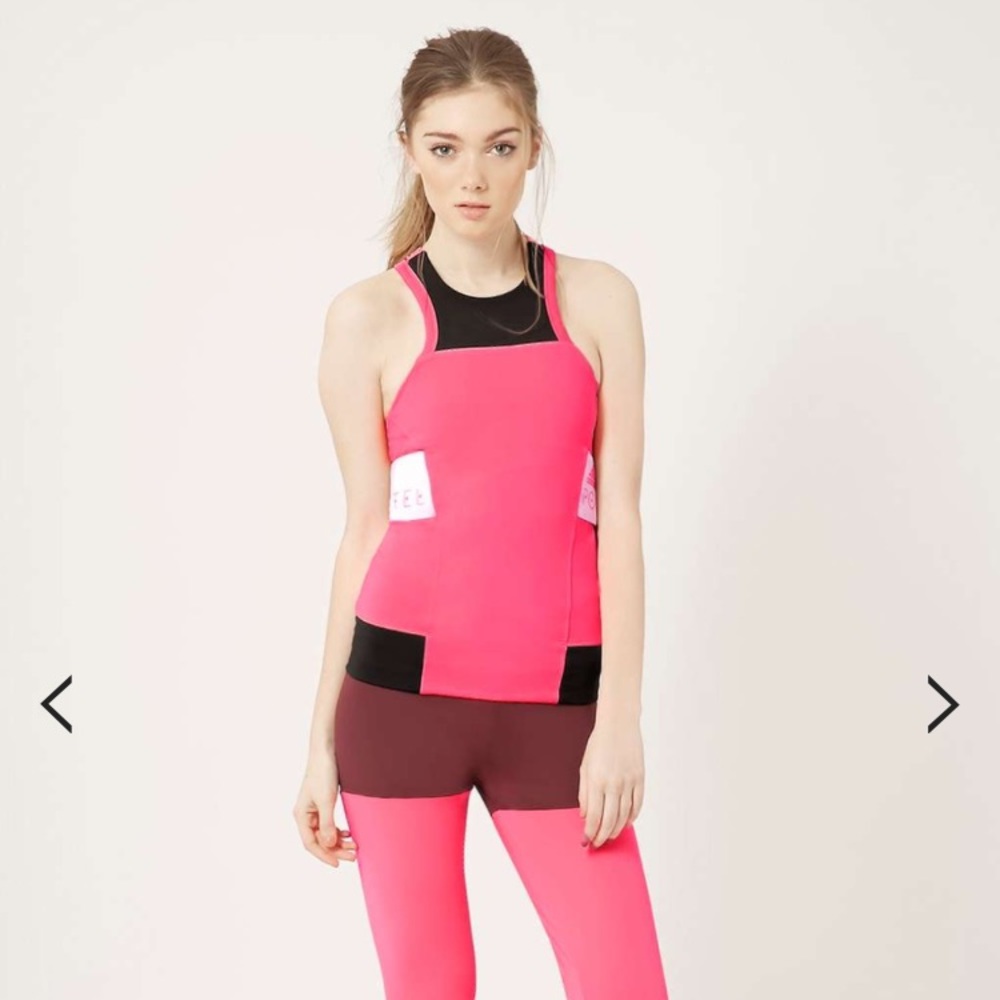 NWT BRIGHT PINK ADIDAS STELLASPORT TANK TOP SZ XXS