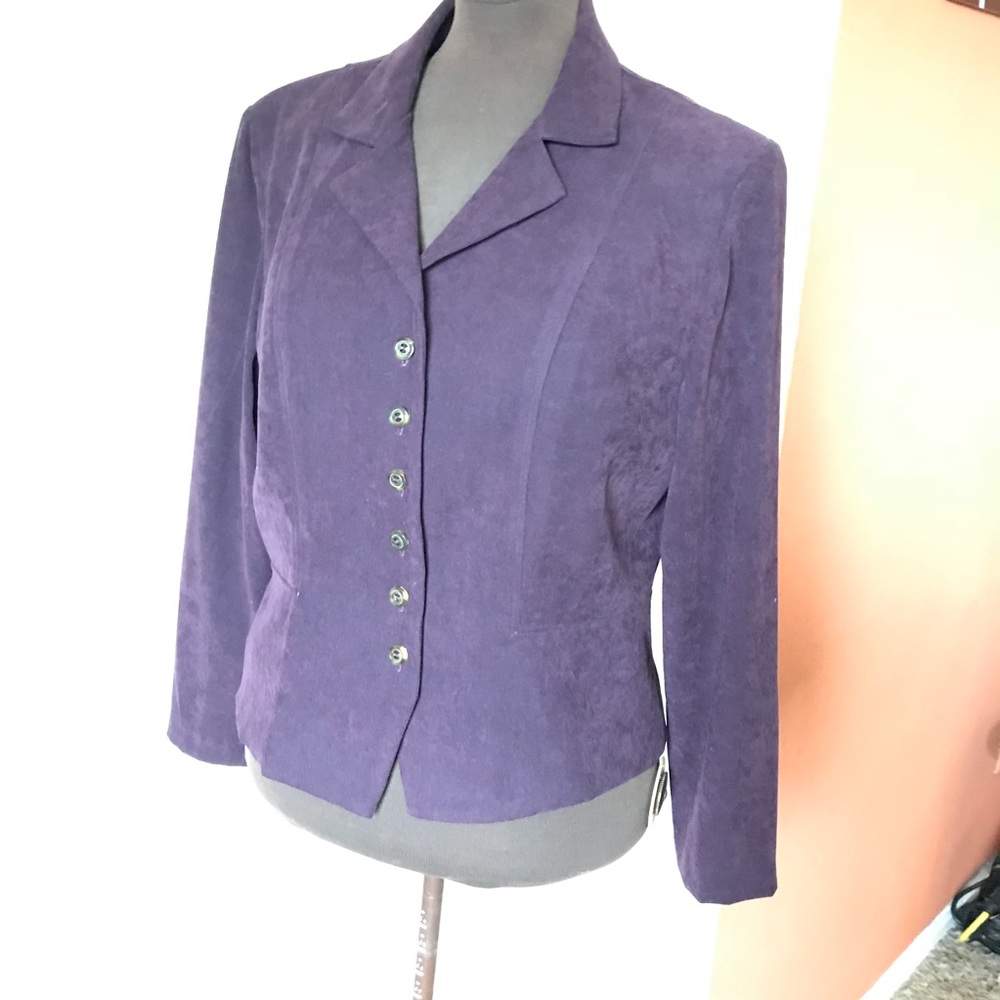 Coldwater creek purple blazer .