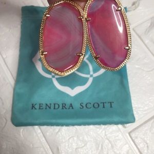 Kendra Scott Pink Agate Danielle Earrings