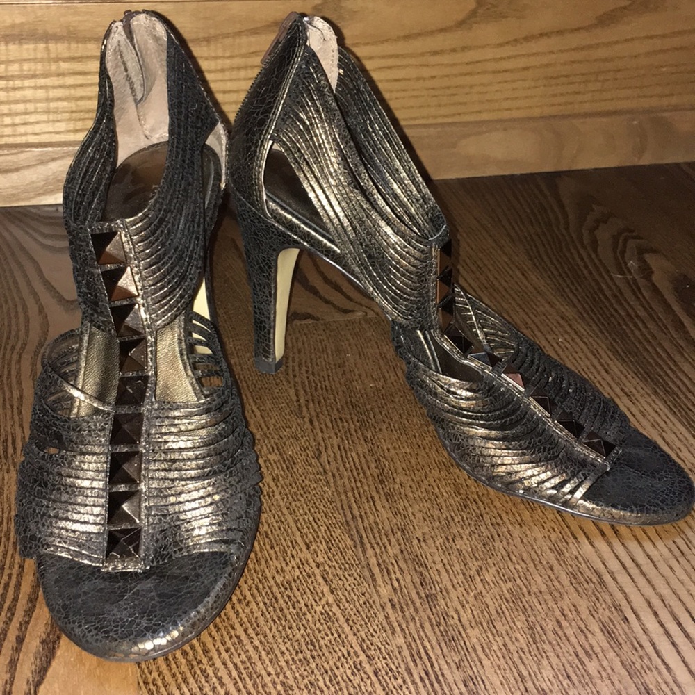 Franco Sarto gold/bronze heel