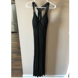 Black maxi dress