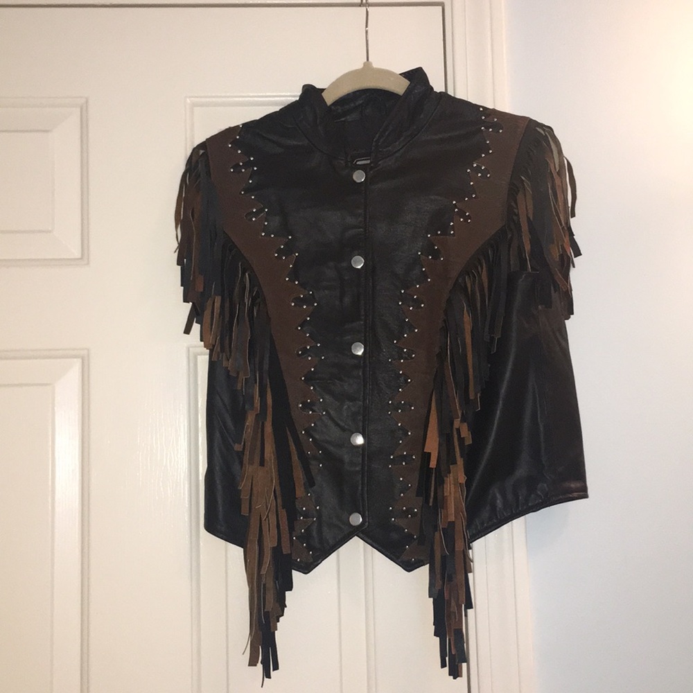 Leather vest