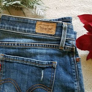 Levis Strauss Perfect Waist 525 Straight Leg Sz 10