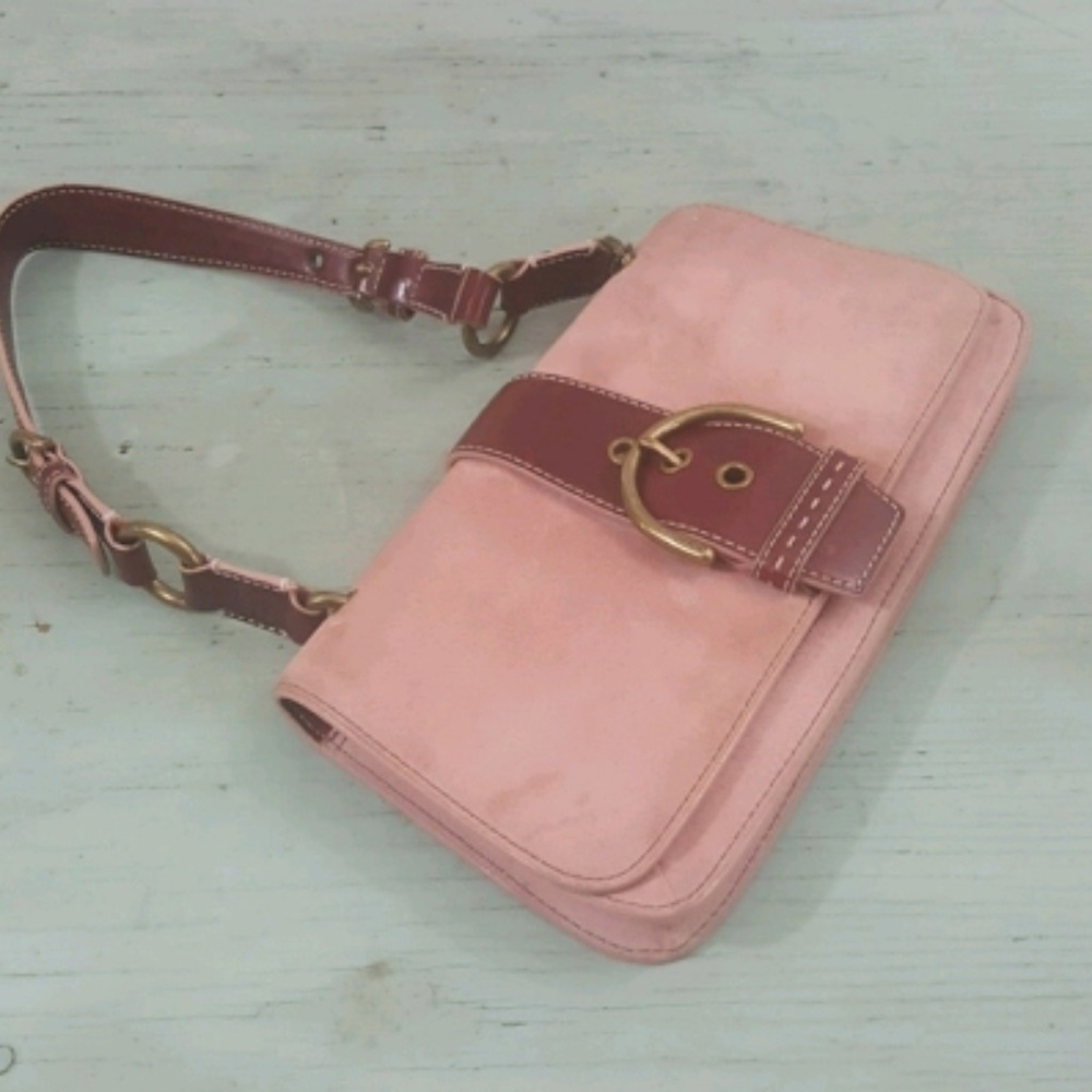 Authentic Suede Coach purse