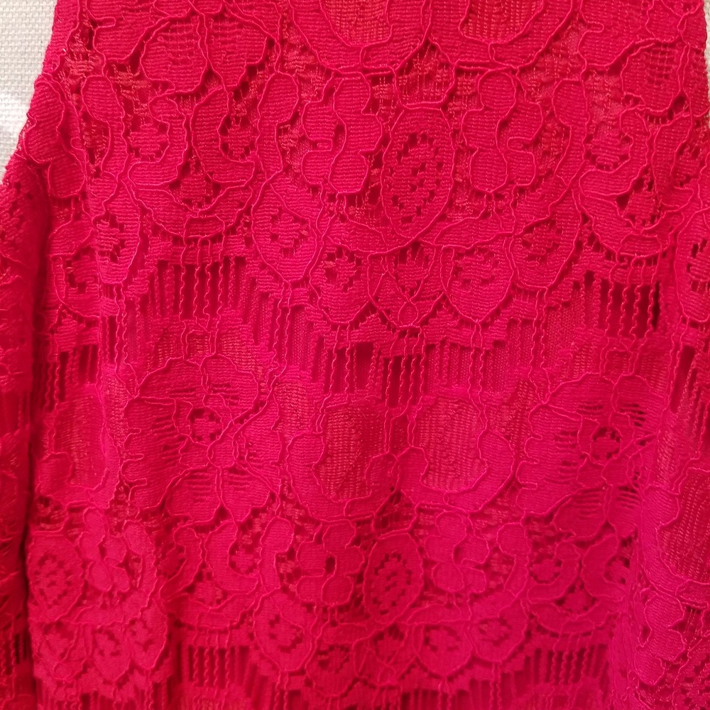*SOLD*Halter Red lace Dress xs NWT - Picture 7 of 10
