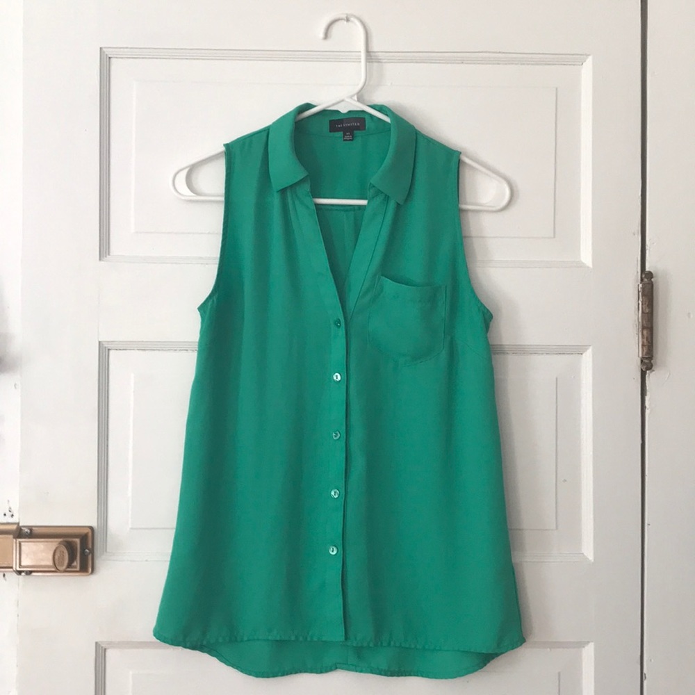 THE LIMITED | XS | Button-Down Sleeveless Top