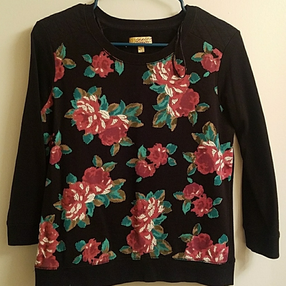 Floral sweater