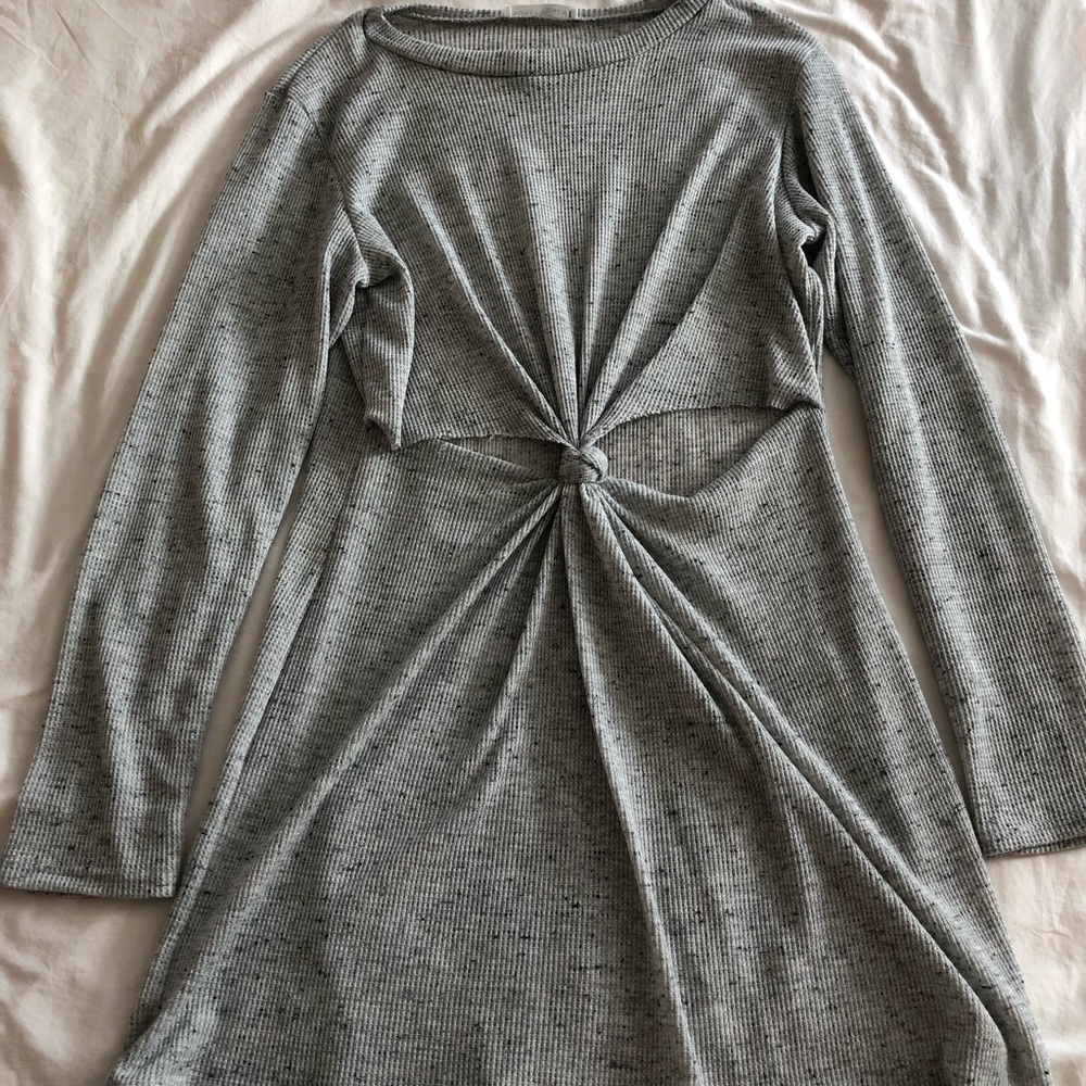 Honey Punch knot dress with cutout