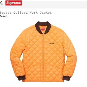 Supreme quilted zapata jacket - yellow
