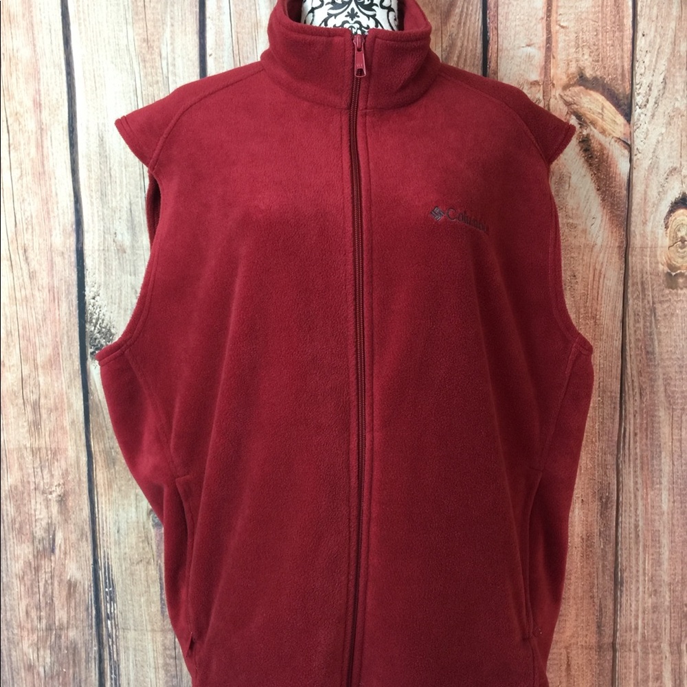 Maroon Columbia Fleece Vest