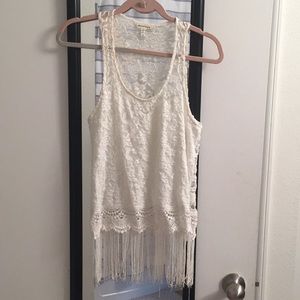 Fringe tank top