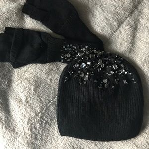 Gemstone Hat and Glove set