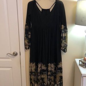 Boho Black Dress