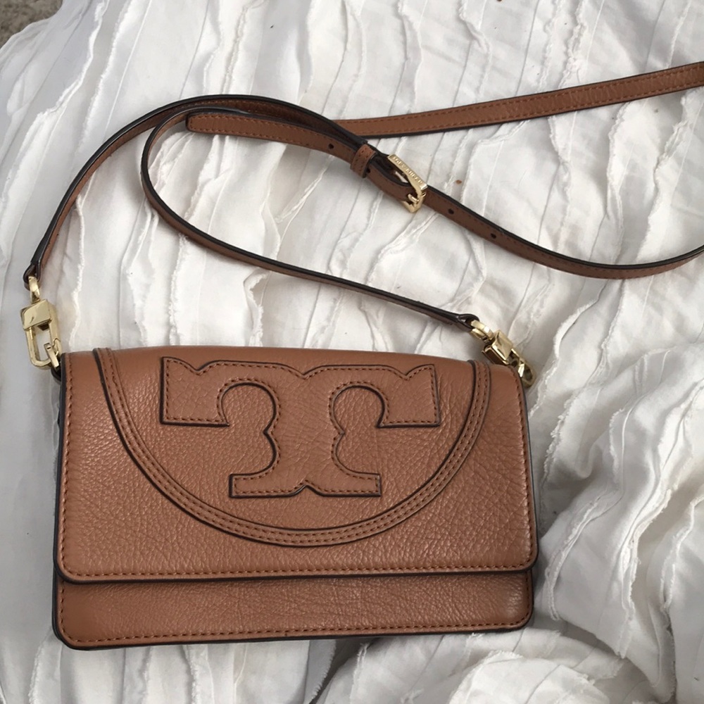 Tory Burch brown All T crossbody bag