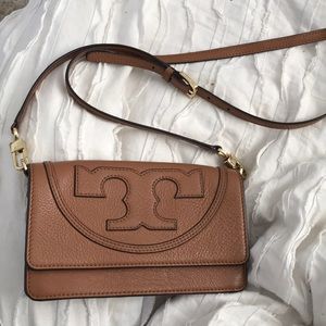Tory Burch brown All T crossbody bag