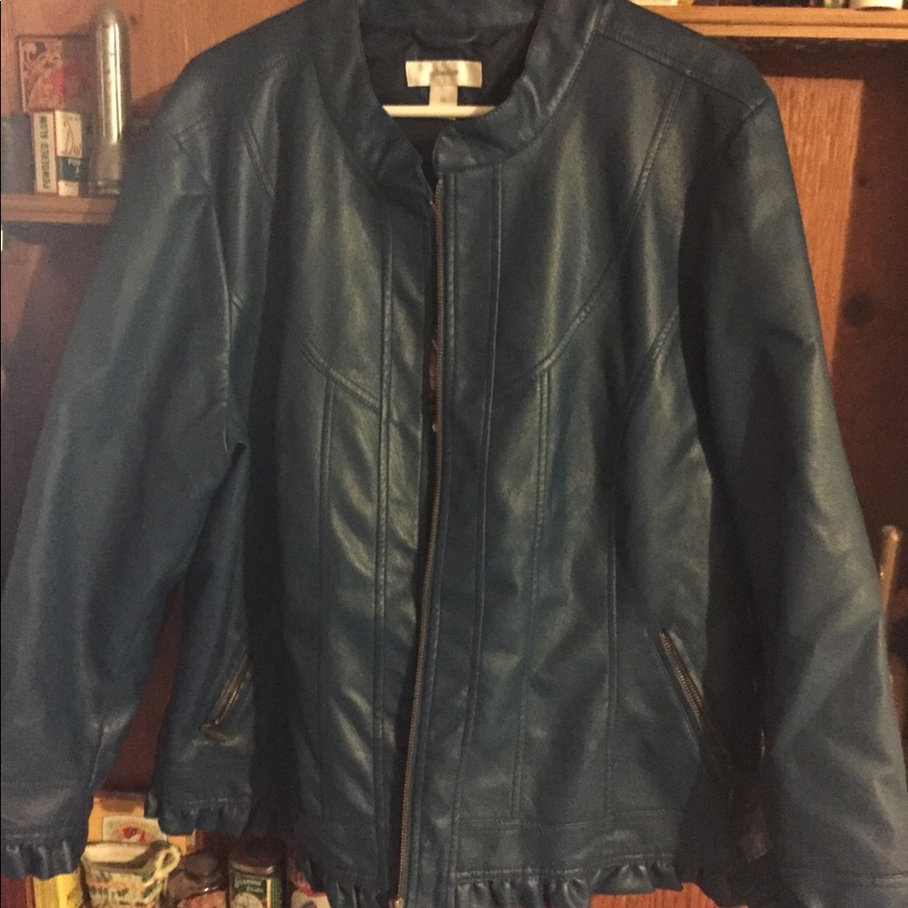 Cj banks 2x bomber leather jacket