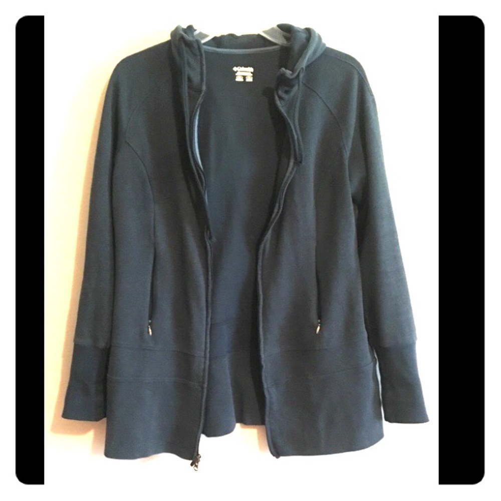 Columbia Navy Blue zip up hoodie