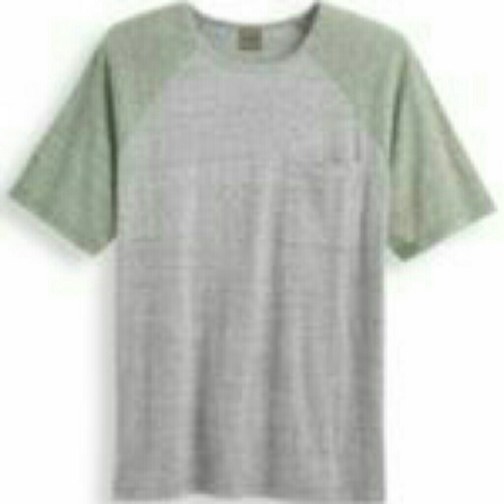 Linen blend men's crew