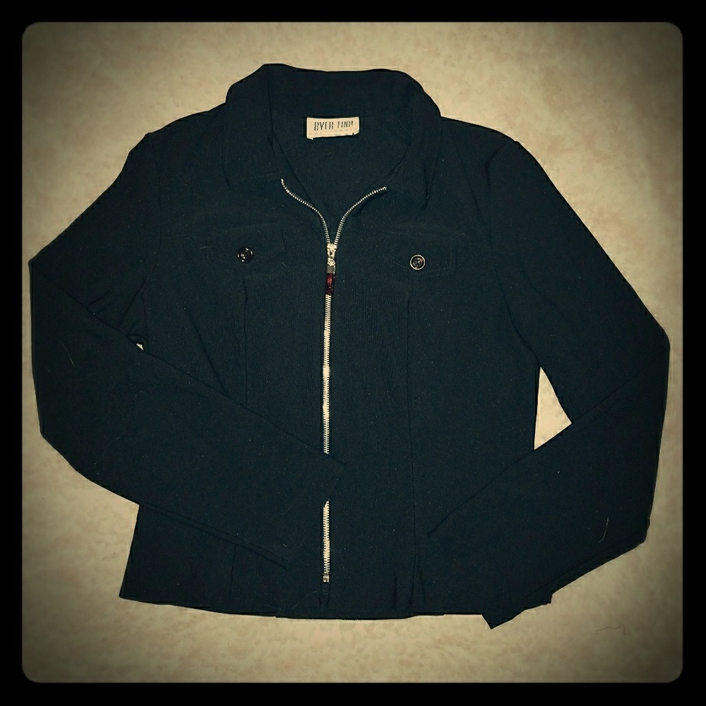 Byer Too! Black Zip up Jacket