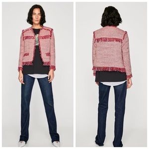 Zara Blazer with Frayed Hems