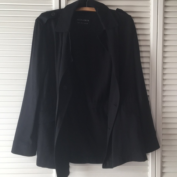 All Saints Kaiya Jacket in navy - Picture 3 of 4