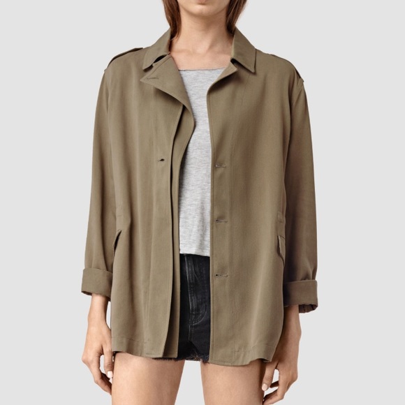 All Saints Kaiya Jacket in navy - Picture 4 of 4