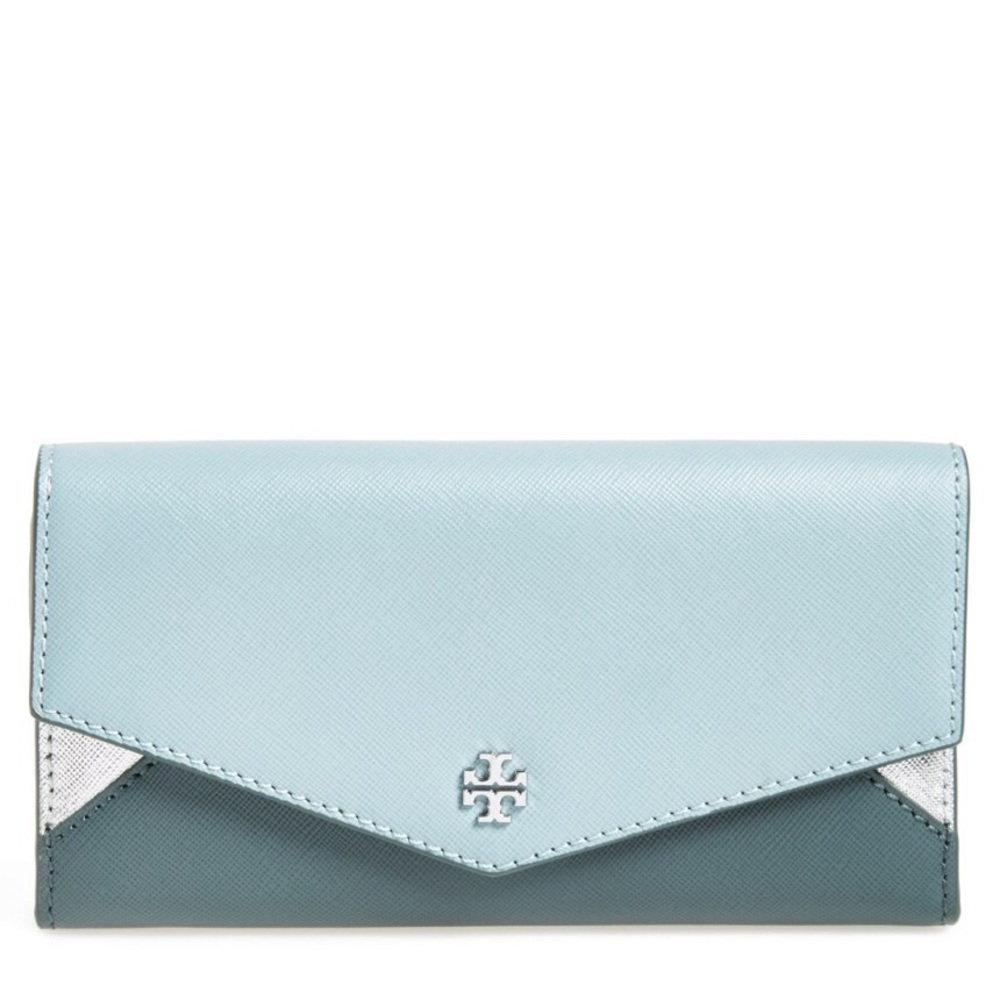 Tory Burch Robinson Colorblock Envelope Wallet